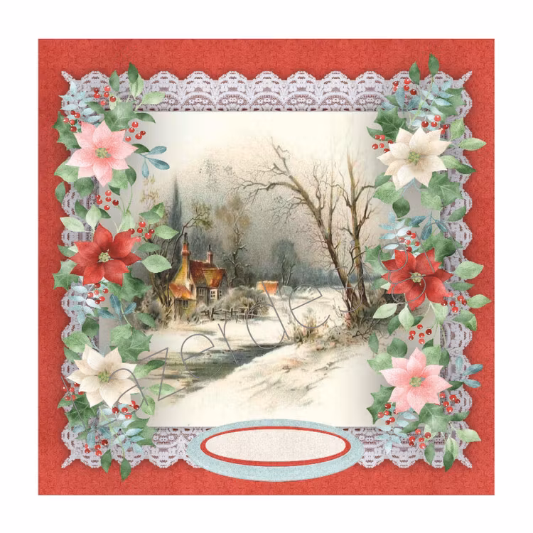 2020-78Lazerdesign Julpapper 14,5x14,5 cm