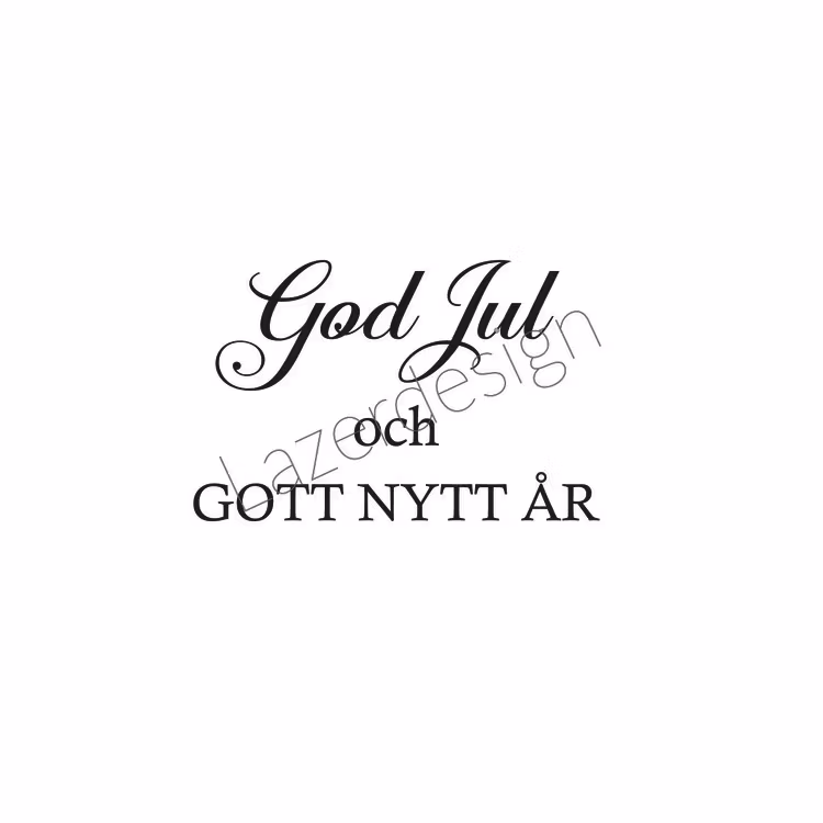 24176-Stämpel God Jul och Gott Nytt År