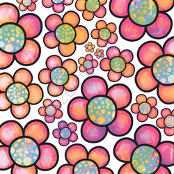 2021-142PAPPER 14,5 x 14,5 cm Färgstark