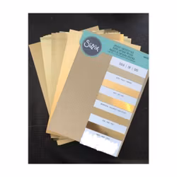 664532 SizzixOpulent Cardstock  5pack A4 Guld