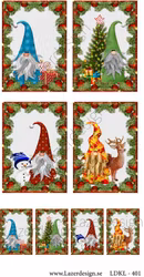 LDKL-401 klippark A4 Julmotiv Vättar