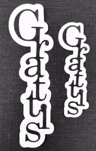 LDD-014DIES Lazerdesign Grattis m bakgrund 2 storlekar