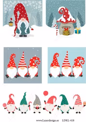 LDKL-418 klippark A4 Julmotiv