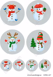 LDKL-417 klippark A4 Julmotiv