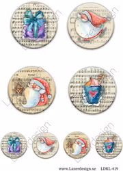 LDKL-419 klippark A4 Julmotiv