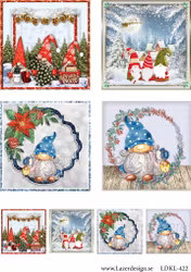 LDKL-422 klippark A4 Julmotiv