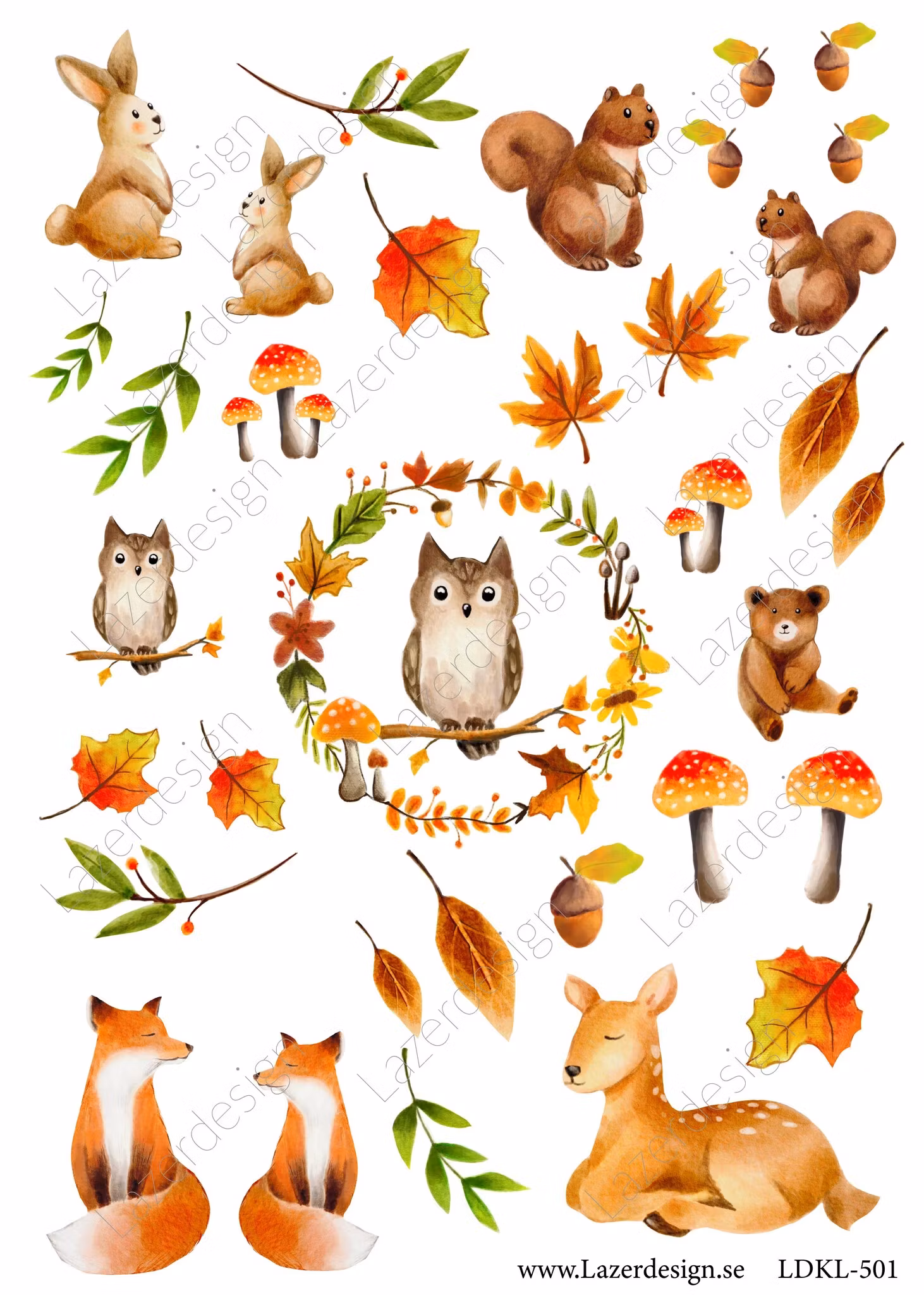 LDKL-501 klippark A4 Höstmotiv