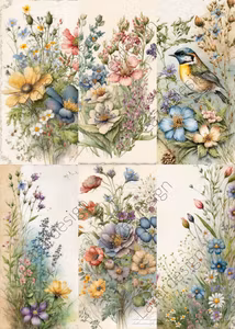 2023-24 SLIMPACK  Blommor o fågel