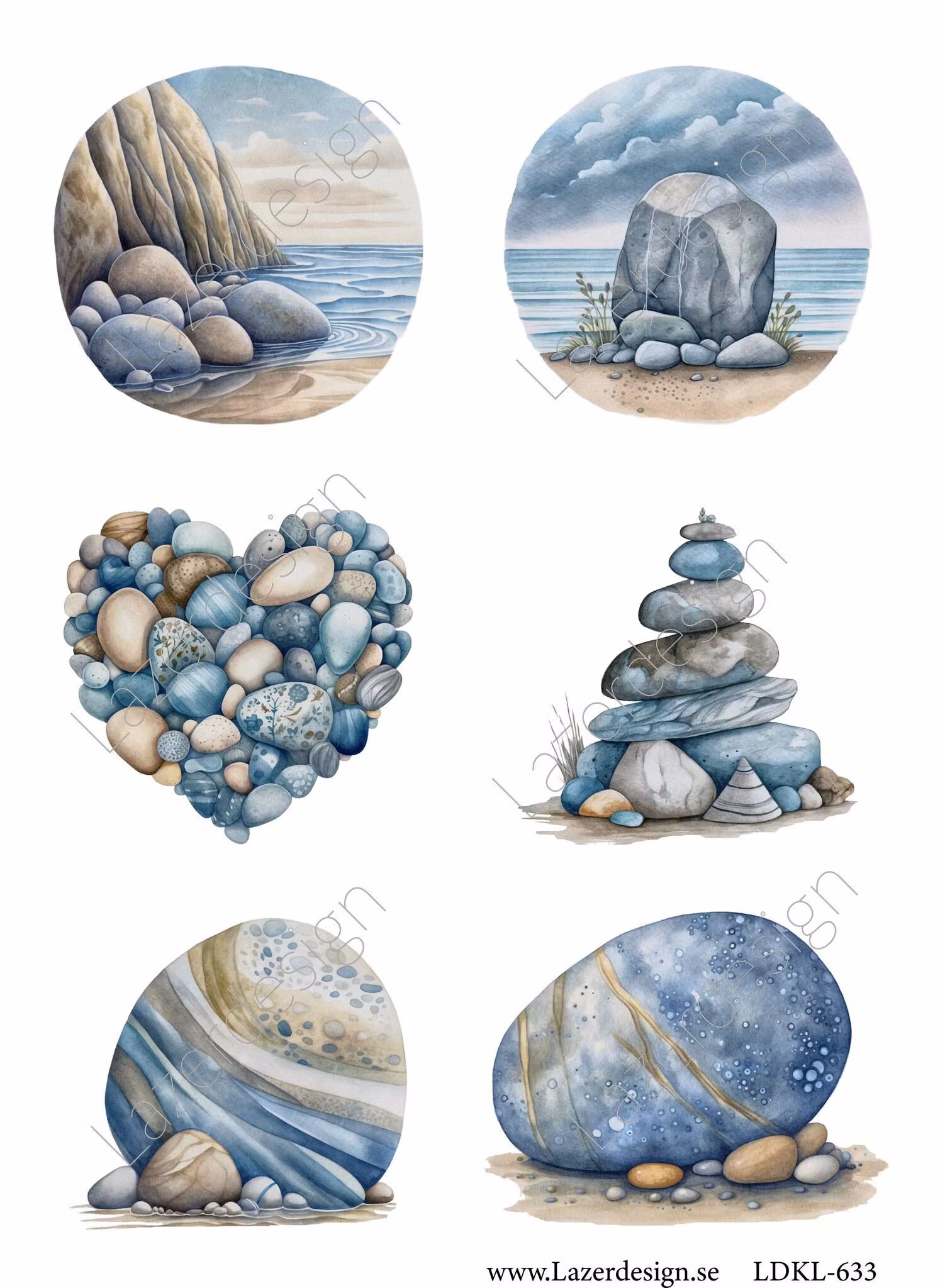 LDKL- 633 Klippark Strand stenar