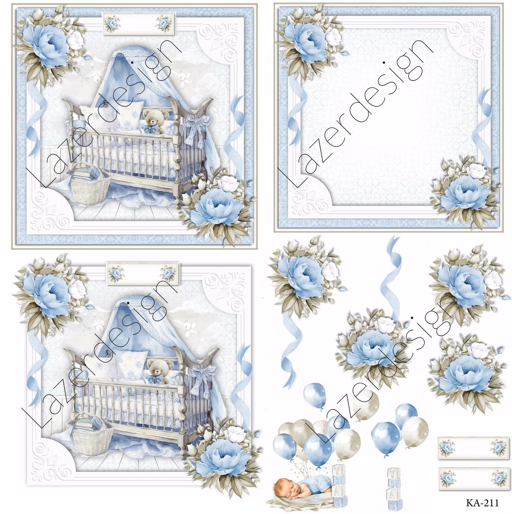 2023-KA-211 3D KLIPPARK Blå Baby