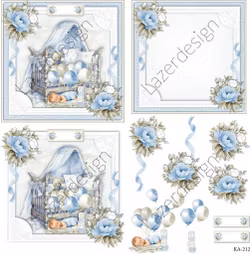 2023-KA-212 3D KLIPPARK Blå Baby