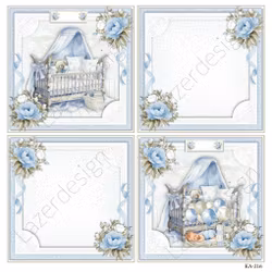 2023-KA-216 3D KLIPPARK 2 kort Blå Baby