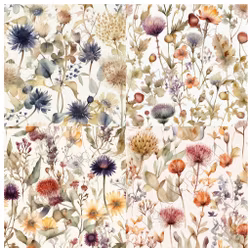 2023-73 Papper 4 x 15x15 cm Sommarblommor 3