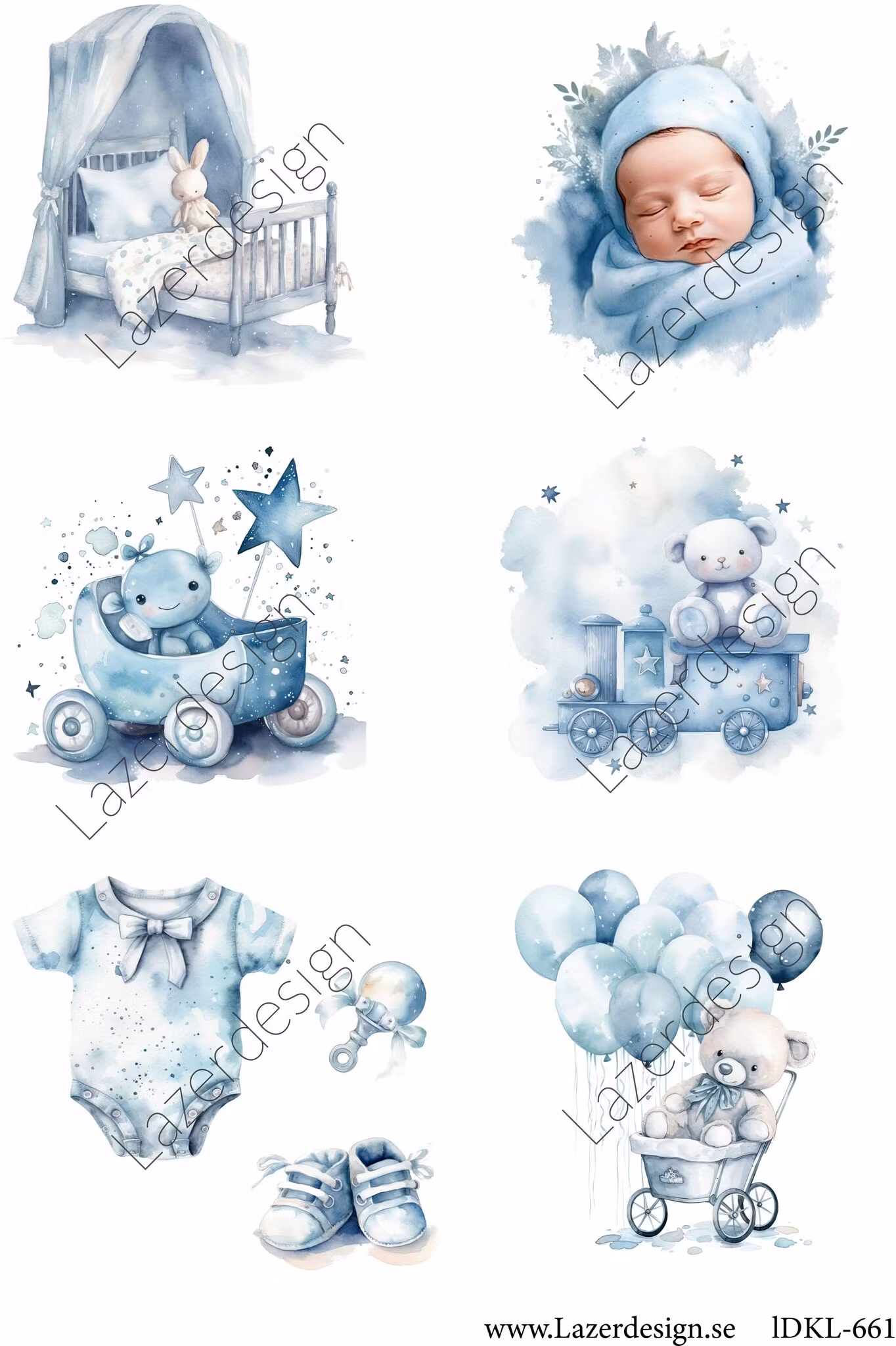 LDKL-661 Klippark  Blå Baby