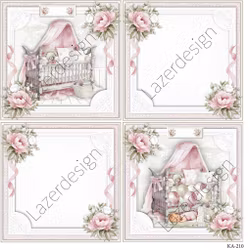 2023-KA-210 3D KLIPPARK 2 kort Rosa Baby