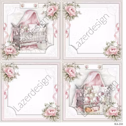 2023-KA-210 3D KLIPPARK 2 kort Rosa Baby