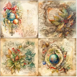 2023-31x31-83 4 olika 15 x 15 cm