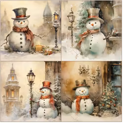 2023-31x31-84 4 olika 15 x 15 cm