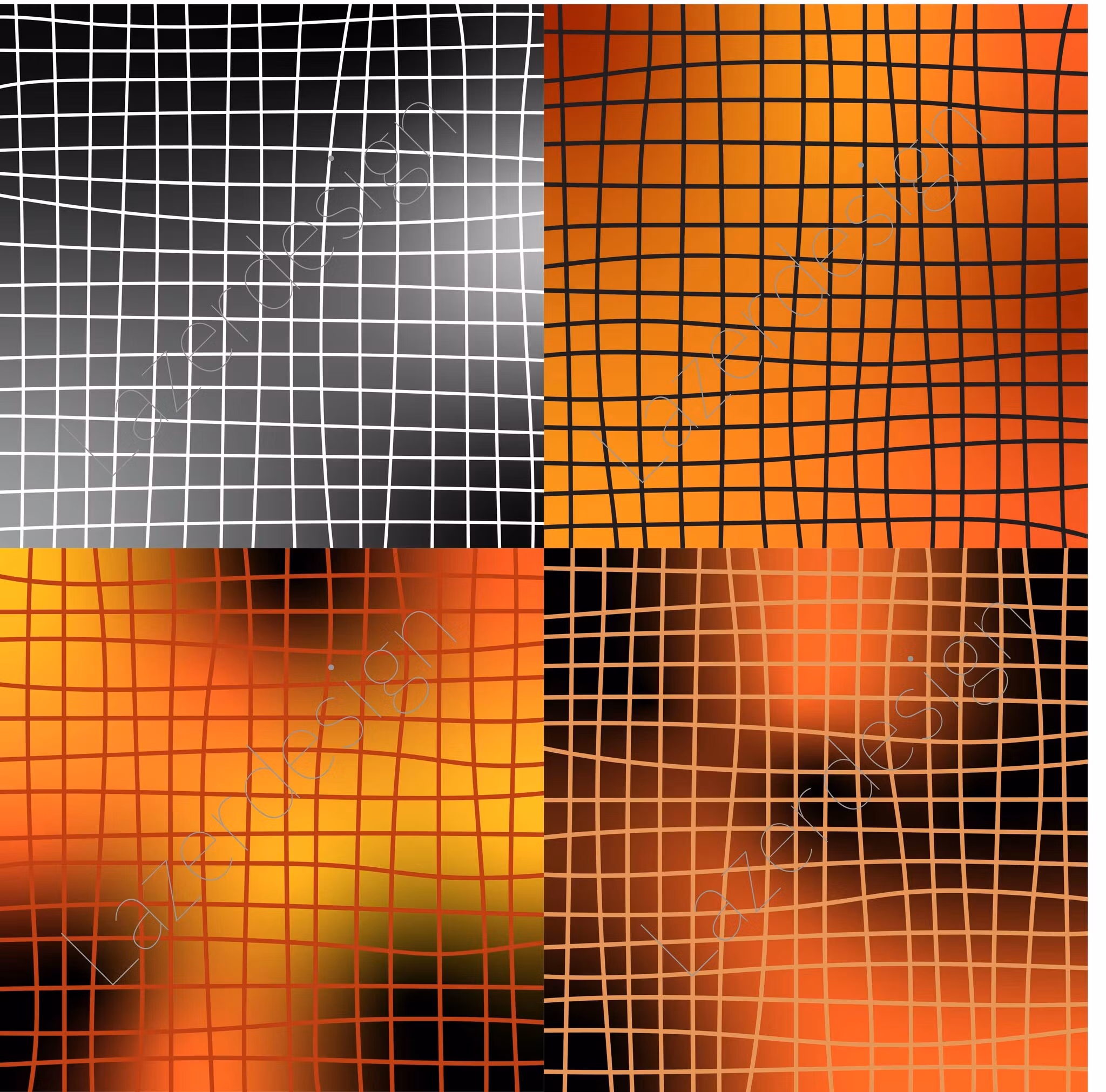 2023-31x31-85 4 olika 15 x 15 cm Halloween