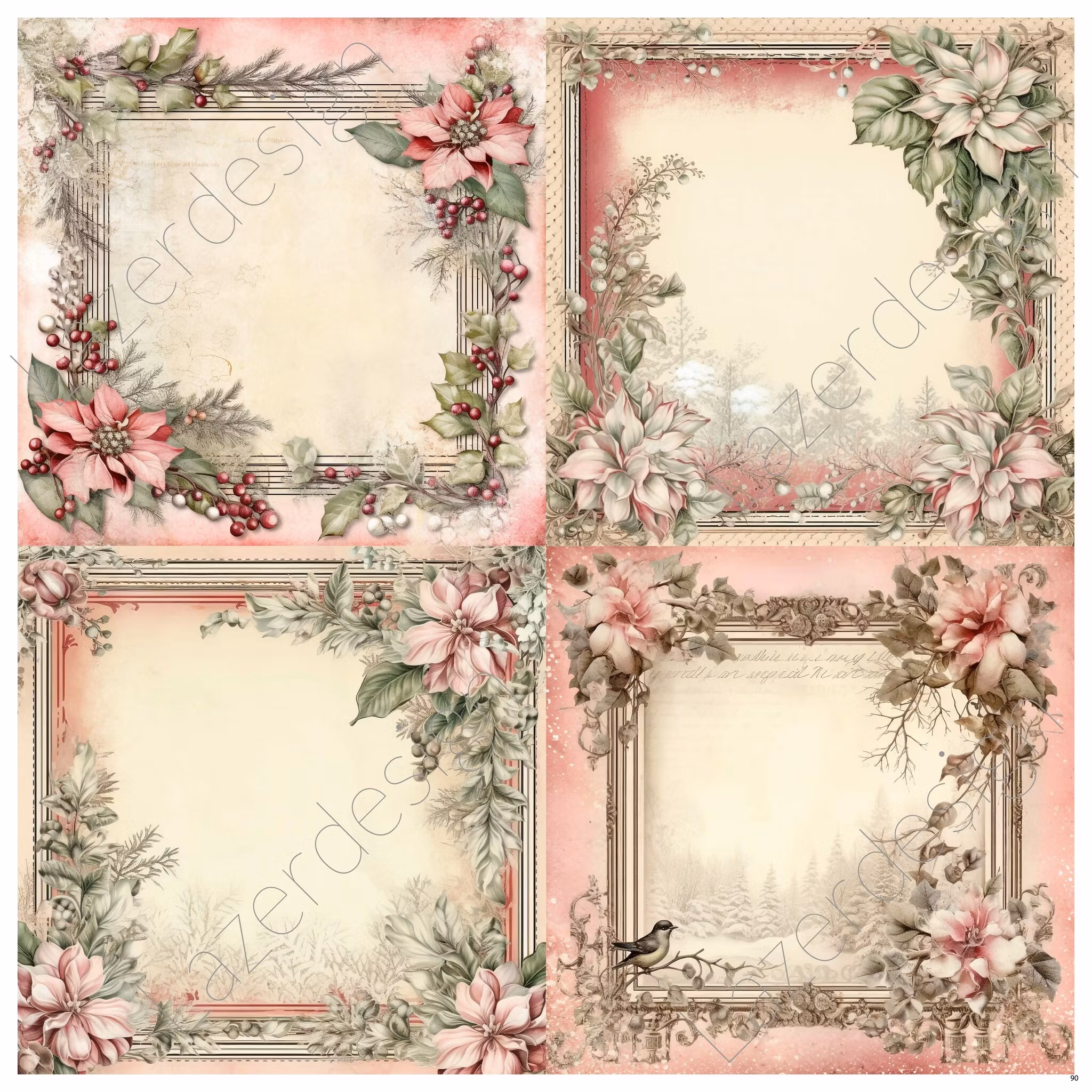 2023-31x31-90 4 olika 15 x 15 cm