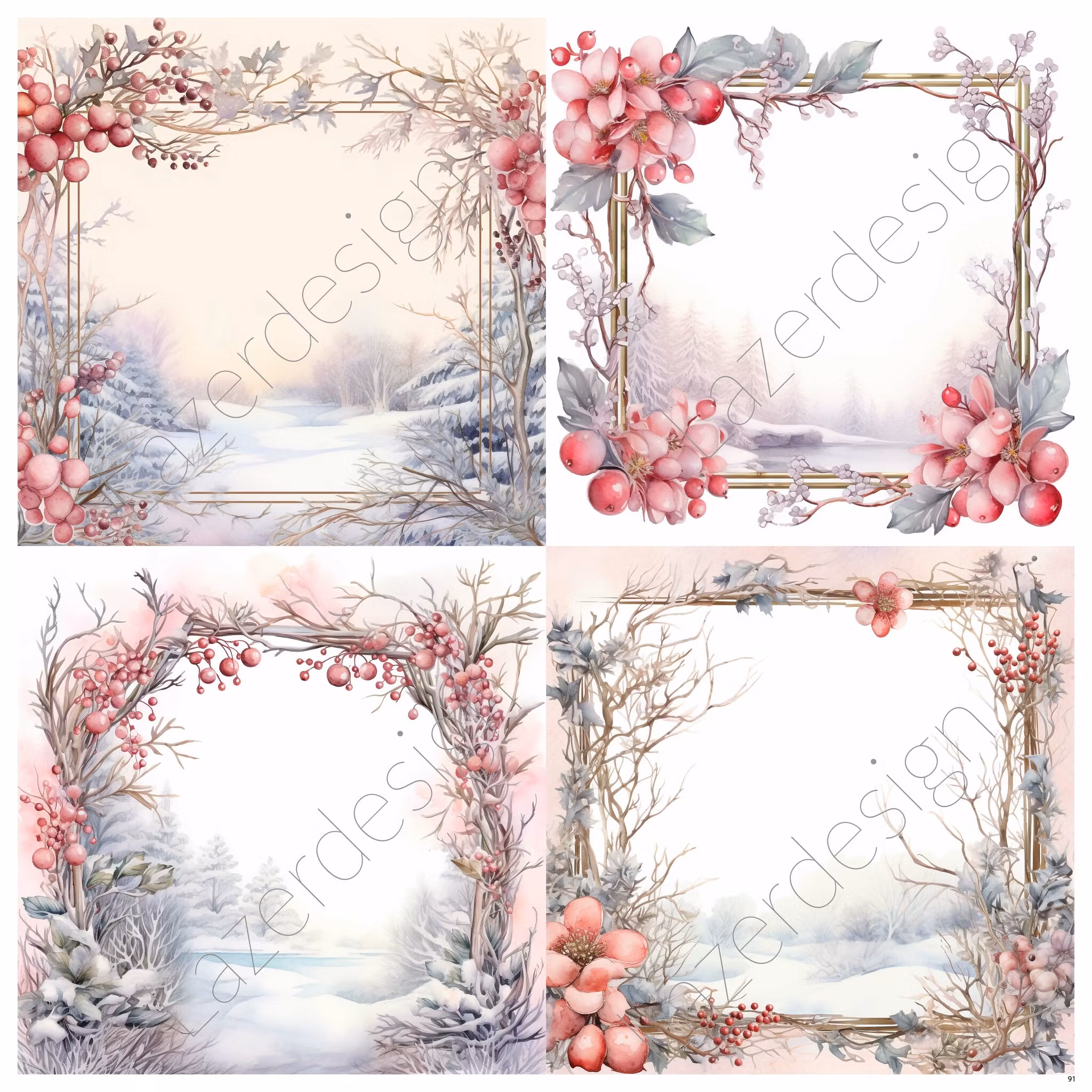 2023-31x31-91 4 olika 15 x 15 cm