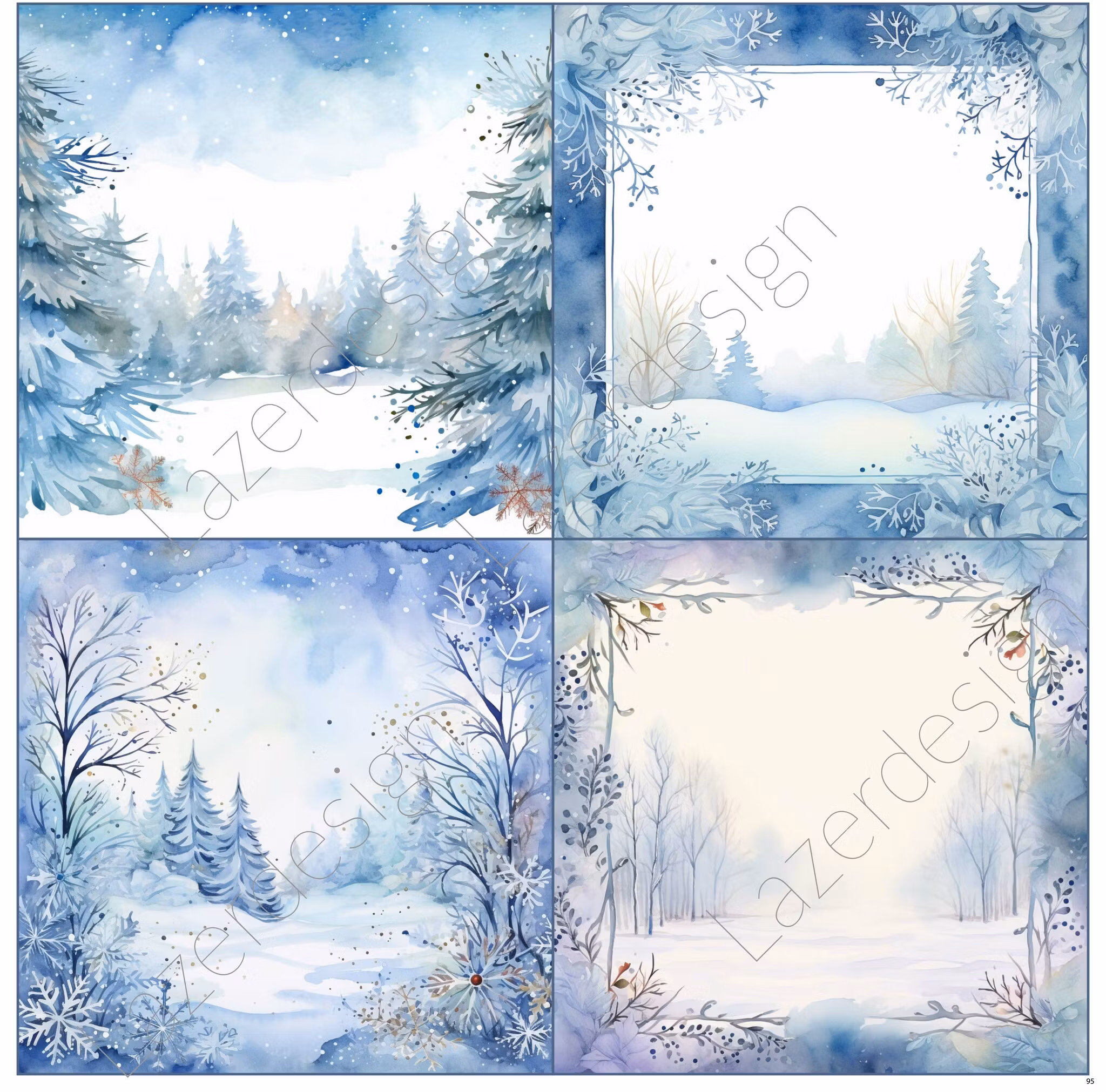 2023-31x31-95 4 olika 15 x 15 cm