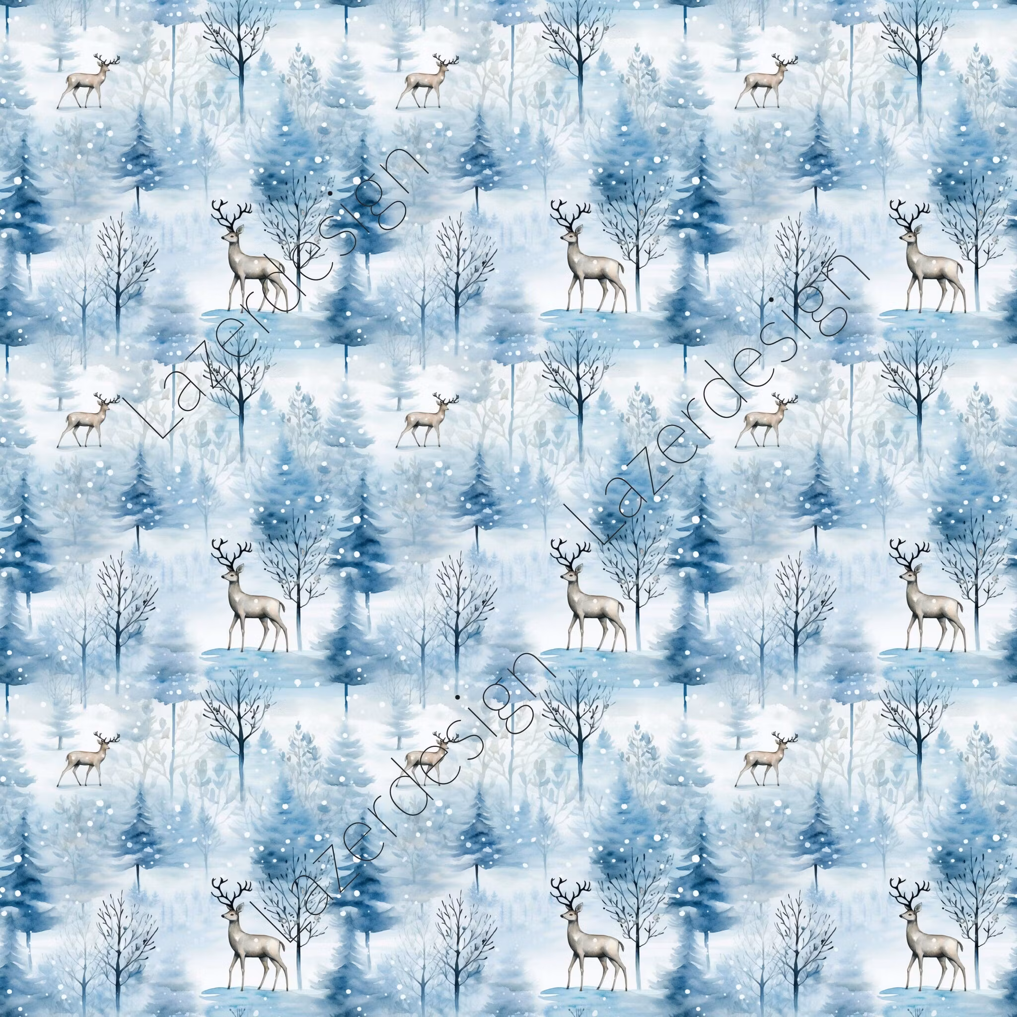 2023-31x31-112 30x30 cm Blå jul