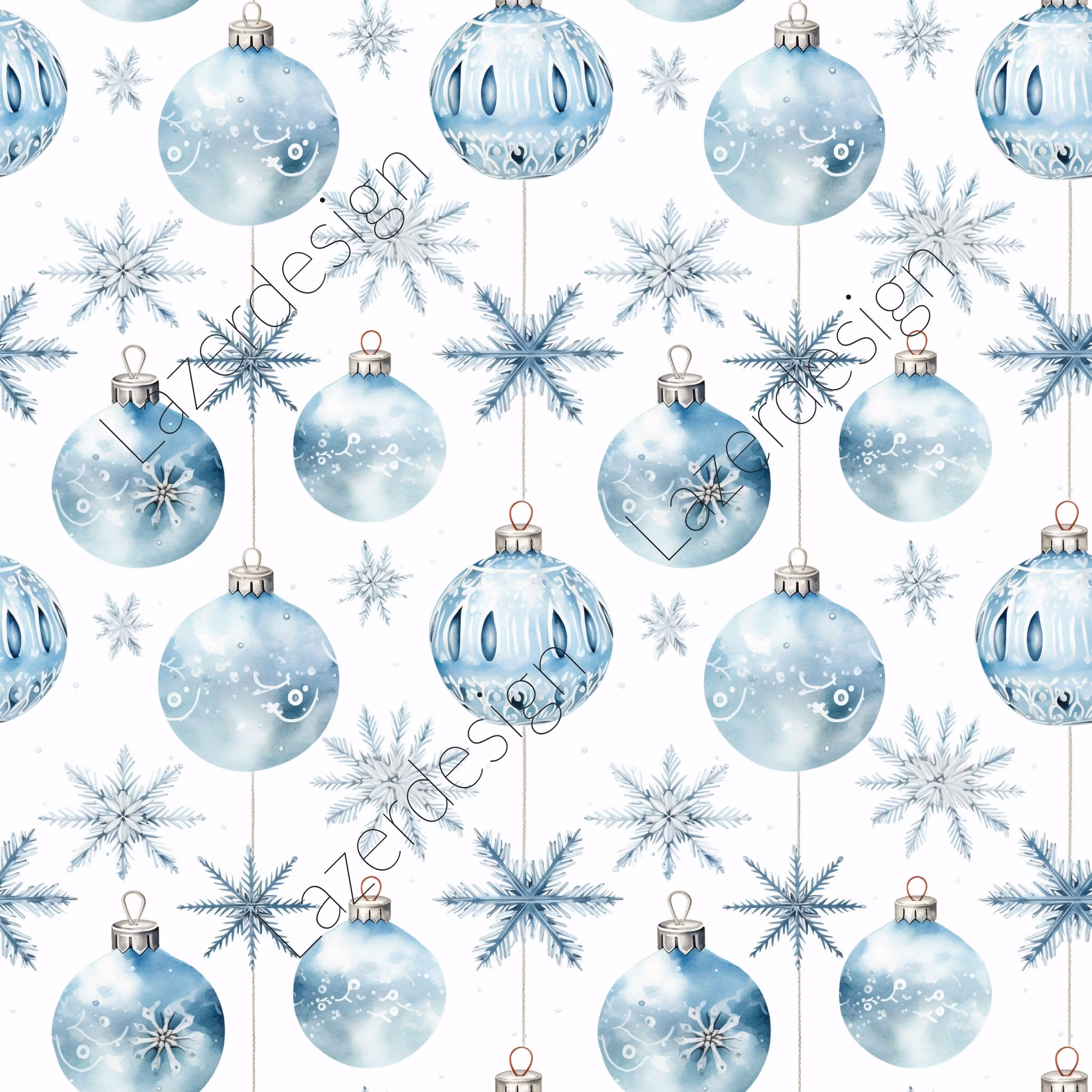 2023-31x31-114 30x30 cm Blå jul