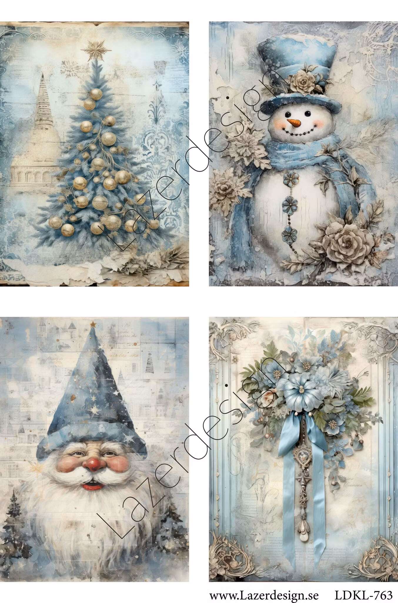 LDKL-763 Klippark  Blå Jul