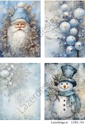 LDKL-764 Klippark  Blå Jul