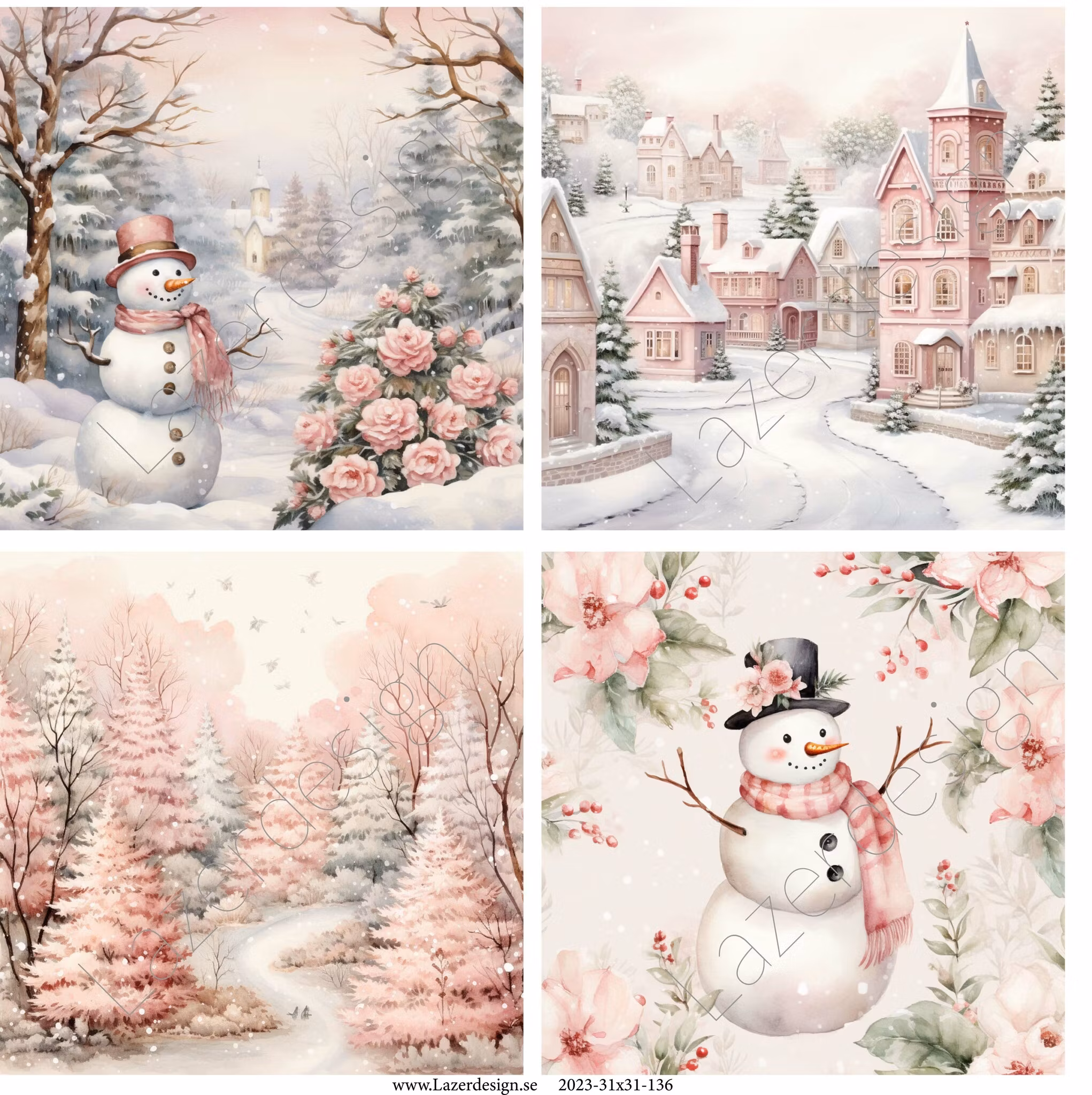 2023-31x31-136  Rosa Snögubbar