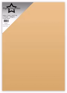 PFSS007  1 st Mirror Card - Matt A4 Gold Pearl
