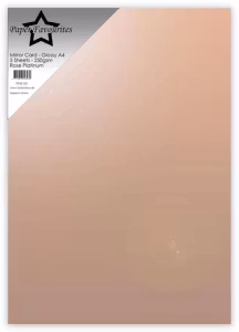 PFSS105  1 st Mirror Card - Glossy A4 Rose Platinum