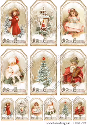 LDKL-577 Klippark Juletiketter