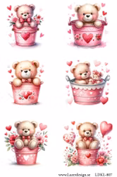 LDKL- 807 Klippark Rosa Nallar!