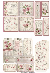 2024-517 JUNK  Rosa Blommor