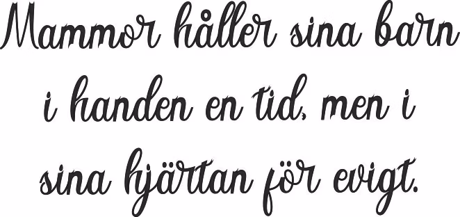 639-Gummistämpel Mamma håller sina barn...