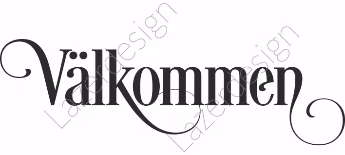 687 stämpel Välkommen