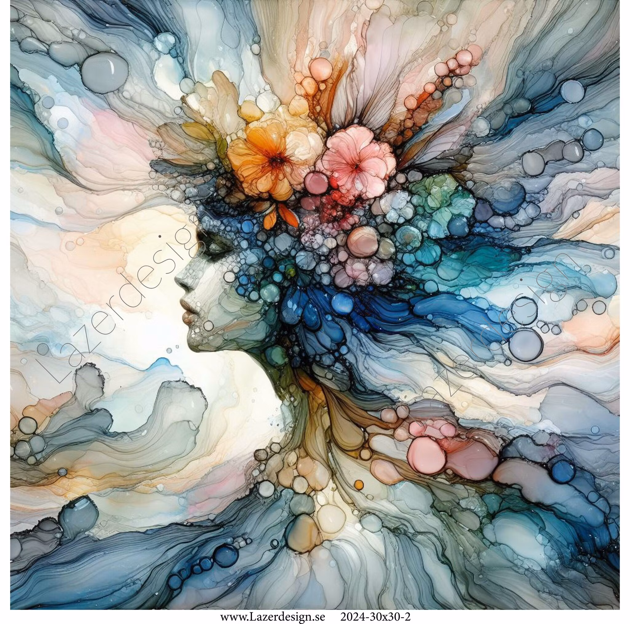 2024-30x30-2 watercolor kvinna