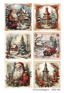 LDKL-928 Klippark Vintage Julmotiv