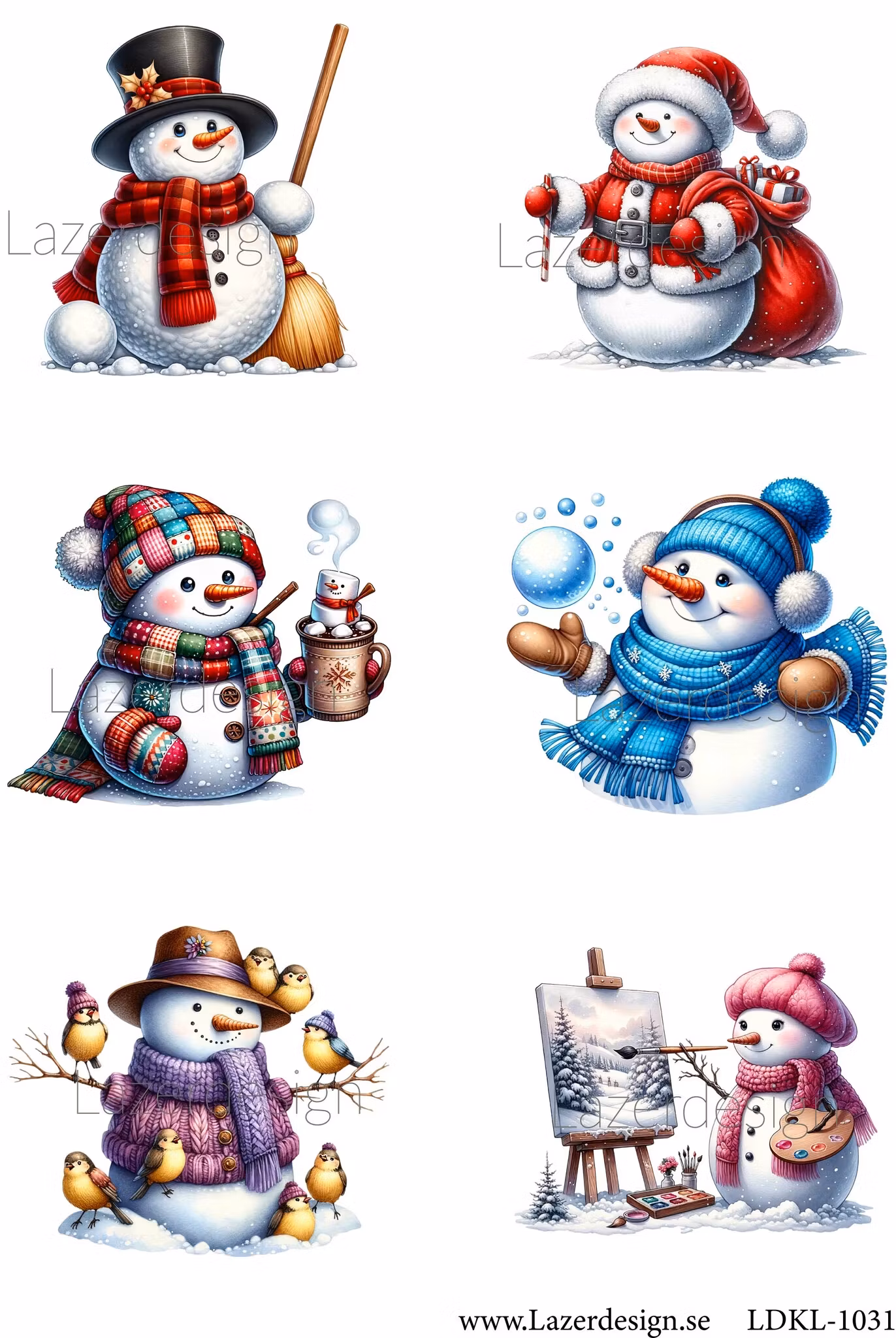 LDKL-1031 Klippark Snögubbar
