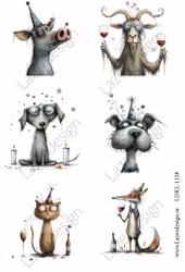 LDKL-1128 Klippark Festliga Djur