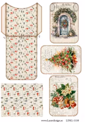 LDKL-1158 Klippark Julficka med kort