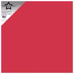PFSS505 Smooth Cardstock Bright Red Julröd