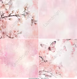 2025-31X31-35 Körsbär bakgrund 4 bilder