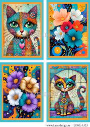 LDKL-1323 Klippark Katt-Blommor