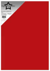 PFSS704- Smooth Cardstock Fresh Red A4