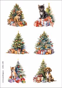 LDKL-1390 Klippark Julgran hund o katt