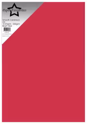 PFSS705- Smooth Cardstock Bright Red A4