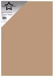 PFSS711- Smooth Cardstock Brown A4